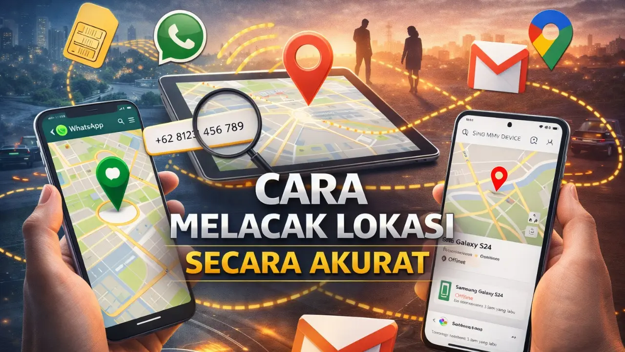 Cara Melacak Lokasi HP & Orang Lewat No HP, WA, Email (Akurat)