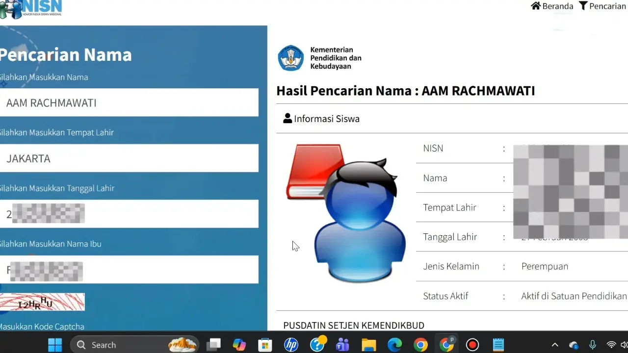 Cara Melihat Nisn Siswa Online (1)