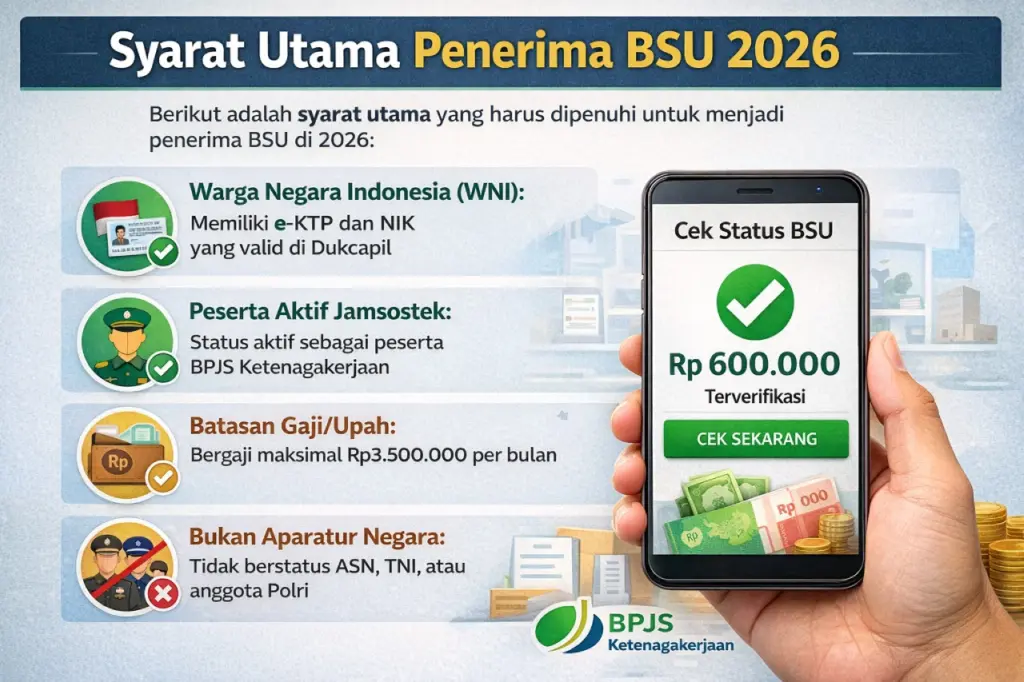 Syarat Utama Penerima Bsu 2026